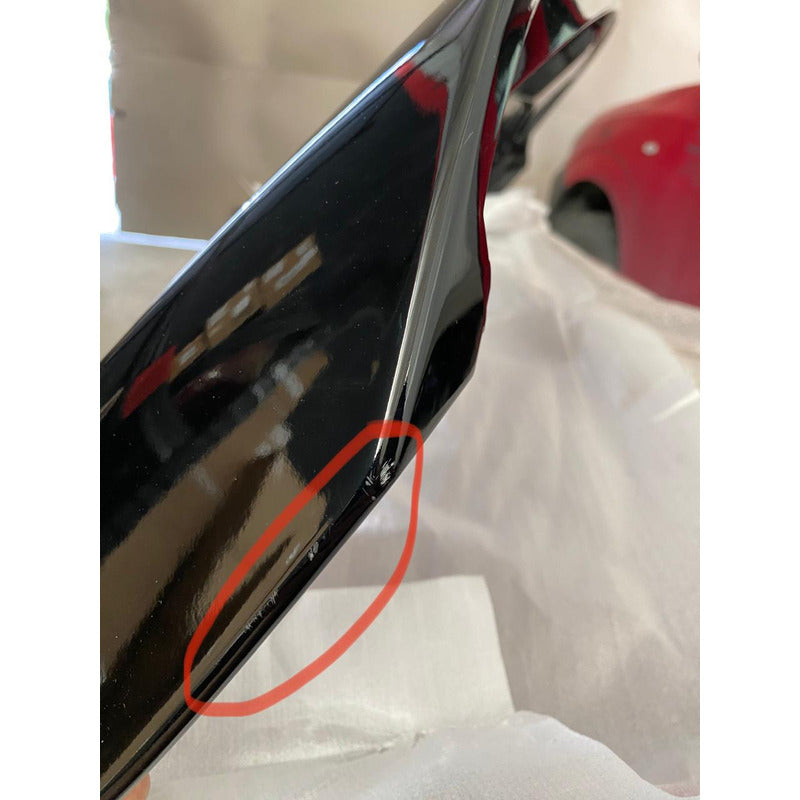 Spoiler Trasero Mustang Gt500 Con Daño 2015 2016 A 2020 Negro