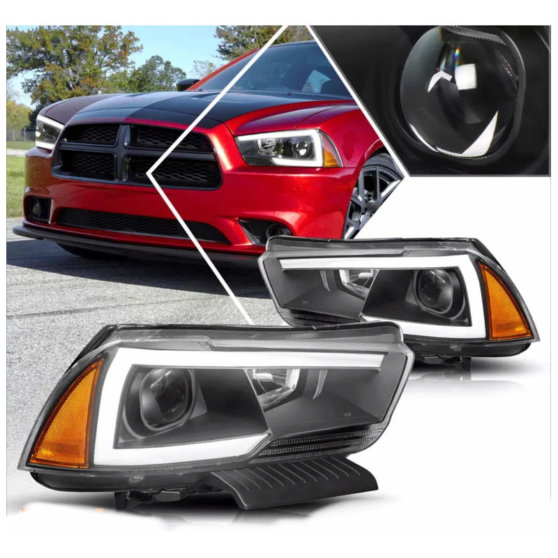 Led Drl Headlights Dodge Charger 2011 to 2014