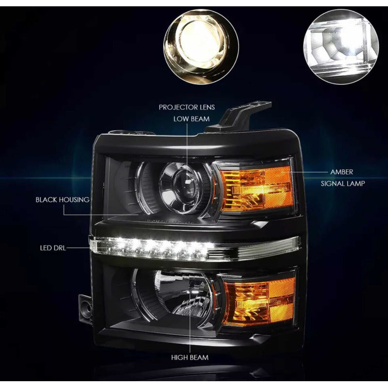 Chevrolet Silverado 2014-2015 LED Headlights