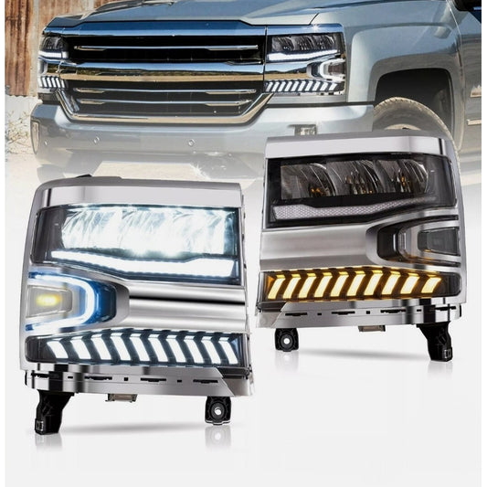 Led Drl Headlights Chevy Silverado 2016 2017 2018