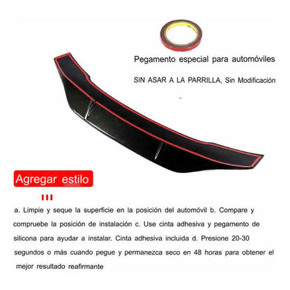 Spoiler Alerón Fibra De Carbono Audi A3 S3 Rs3 2014-2019