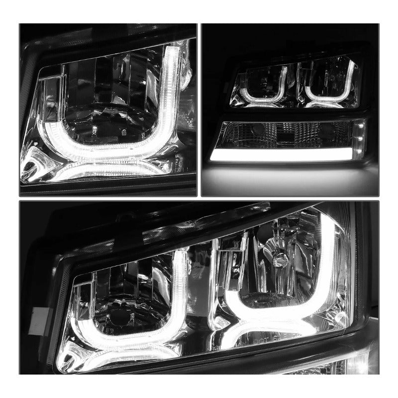 LED Headlights Chevrolet Silverado Avalanche 2003 to 2007