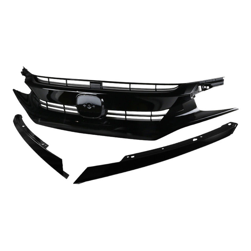 Parrilla Para Honda Civic 2016 2017 2018 Negro Brillante