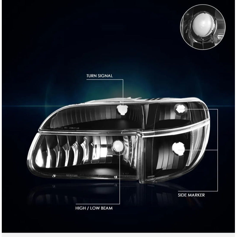 Ford Explorer headlights 1995 to 2002