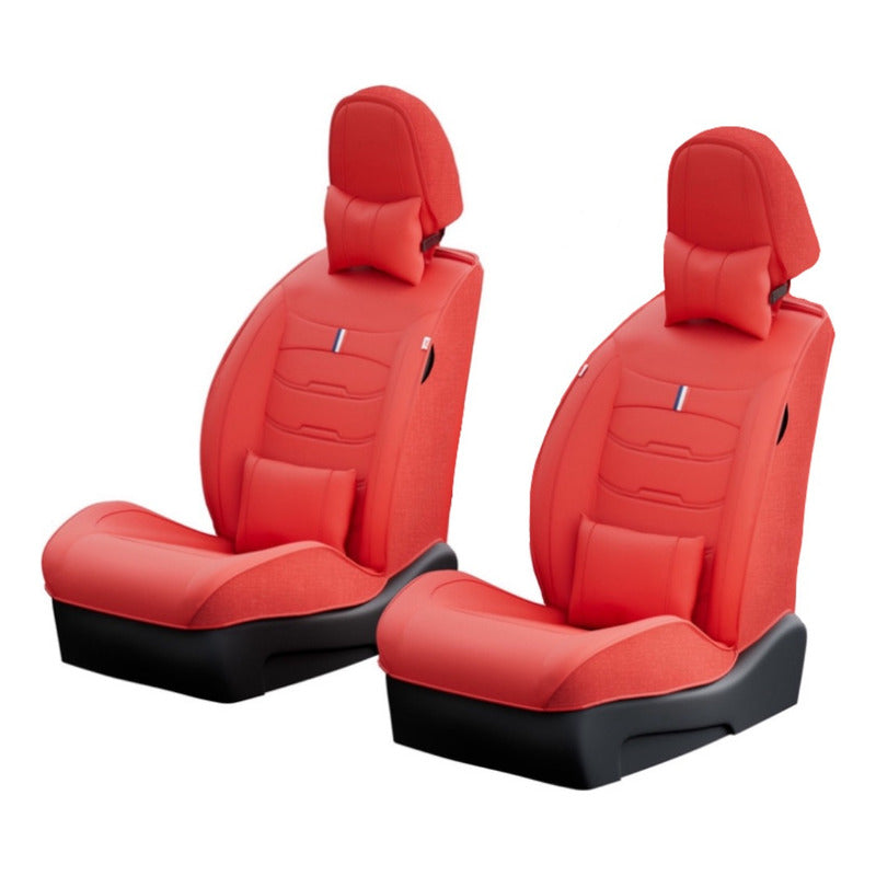 Cubre Asientos Delanteros Con Almohadillas Cuero Sintético