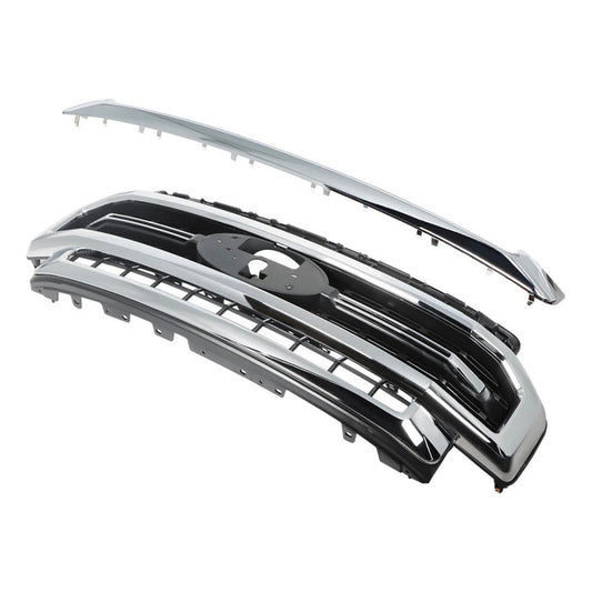 Parrilla Delantera Ford F-250 F-350 2020 2021 2022 Negro Cromo Brillante