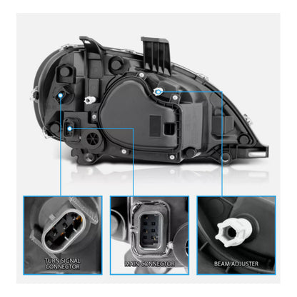 Columbia Chrome LED Headlights 1996 1997 1998 1999 to 2018