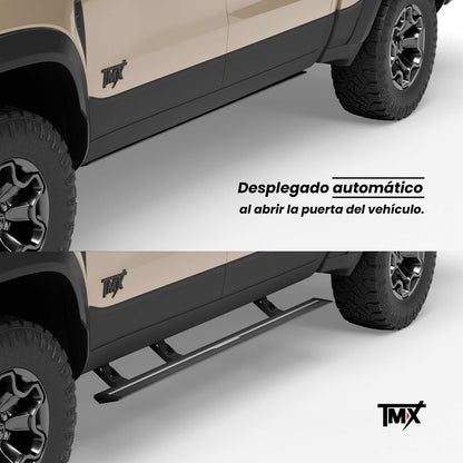 Estribos Eléctricos Chevrolet Silverado Cheyenne 2019 a 2024