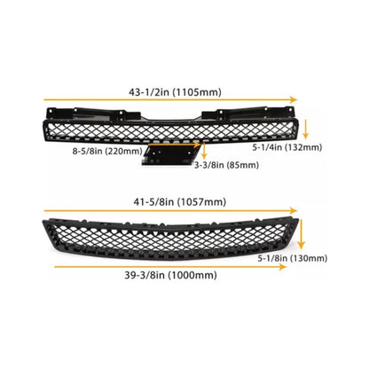 Parrilla Chevy Tahoe Suburban Avalanche 2007 2008  A 2014 Negro Brillante