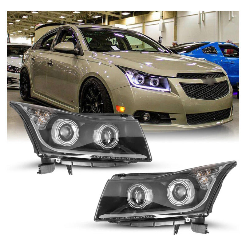 Faros Delanteros Led Chevy Cruze 2011 2012 2013 2014 2015 Ambos Lados
