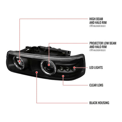 Chevrolet Silverado LED Headlights 1999 to 2002