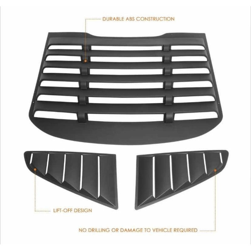 Louvers Para Mustang Con Daño 2016 2017 2018 Negro