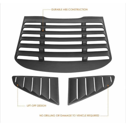Louvers Para Mustang Con Daño 2016 2017 2018 Negro