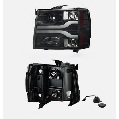 Faros Led Doble Drl Chevy Silverado 2007 2008 2009 A 2013