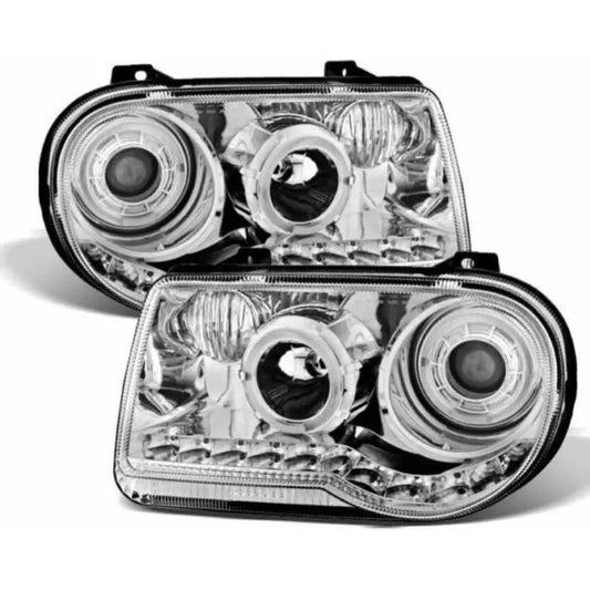 Faros Led Chrysler 300c 2005 2006 2007 2008 2009 10 Cromados