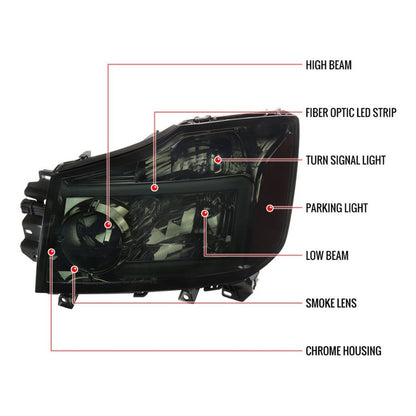 Faros Led Drl Nissan Titan 2004 a 2015 Armada 2004 a 2007