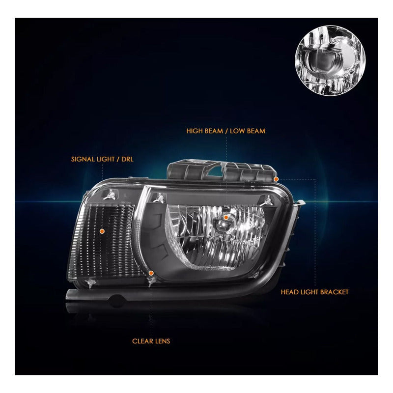 Chevrolet Camaro headlights 2010 to 2013