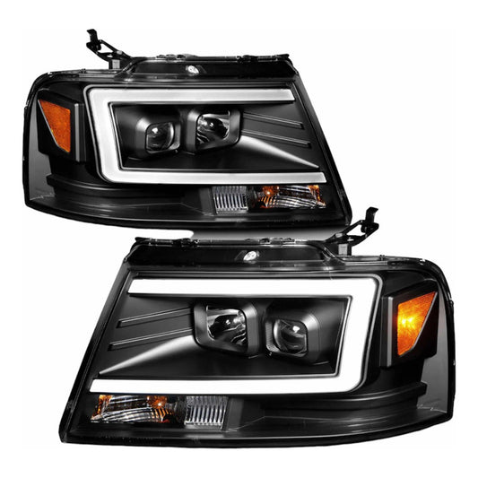 Par De Faros F-150 Lobo 2004 2005 2006 2007 2008 Fondo Negro