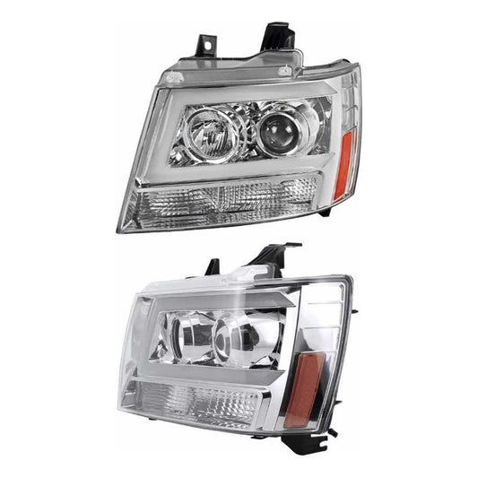Led Headlights Chevrolet Avalanche Tahoe Suburban 2007 to 2014