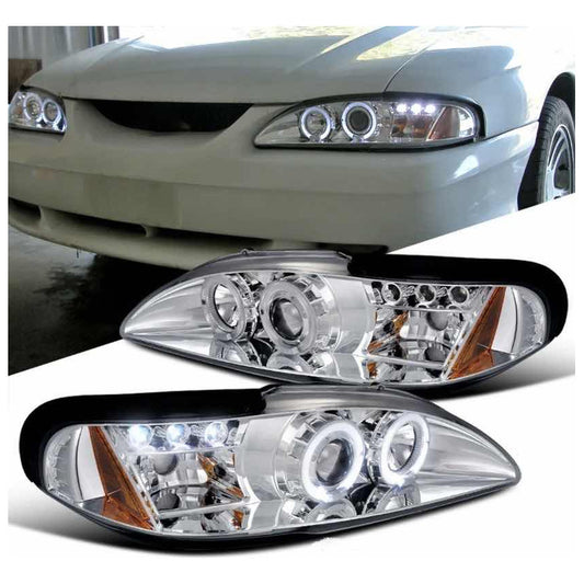 Faros Led Mustang Cromados 1994 1995 1996 1997 1998
