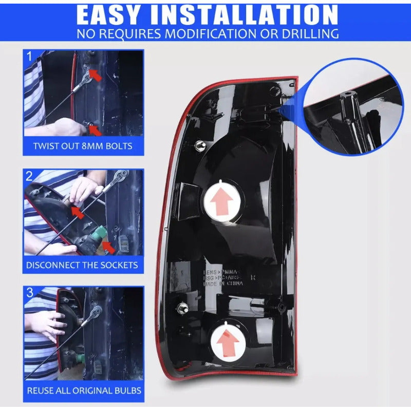 Calavera Lado Izquierdo Ford F-150 250 350 1999 A 2007 Ahumado