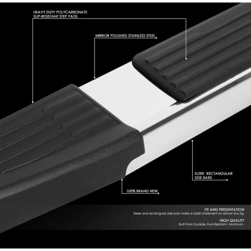 Running Boards Double Cab Chevrolet Silverado GMC Sierra 2019 to 2022