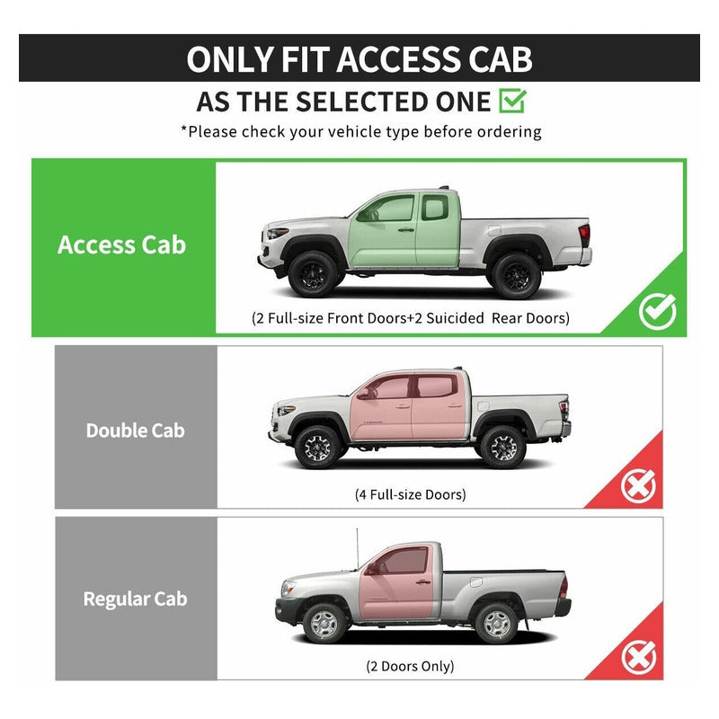 Running Boards Double Cab Toyota Tacoma 2005 to 2023