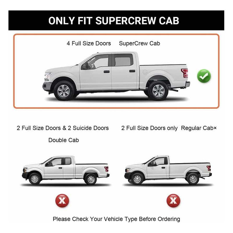Estribos Doble Cabina Ford F-150 2015 a 2023