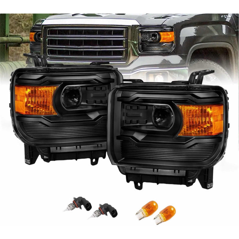 Par De Faros Sierra 1500 2014 2015 2500/3500 Hd 2015-2019