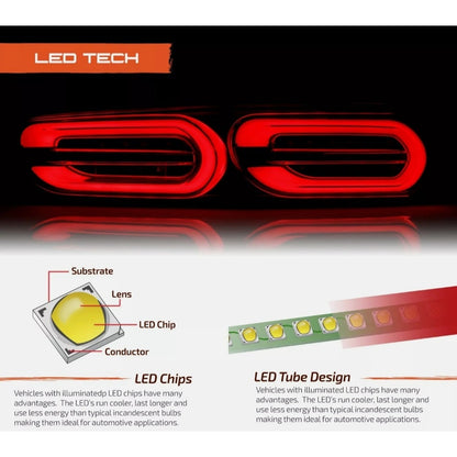 Calaveras Led Secuencial Chevrolet Camaro 2016 a 2018