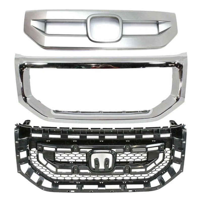 Parrilla Delantera Honda Pilot 2009 2010 2011 Cromado Brillante