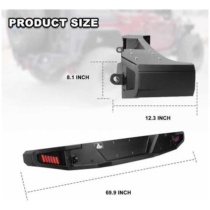 Defensa Trasera Led Jeep Wrangler Jk 2007 2007 A 2018