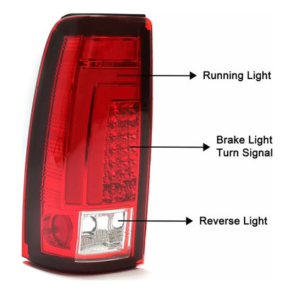 Calaveras Led Chevrolet Silverado Cheyenne 1999 a 2002 Sierra 1999 a 2006
