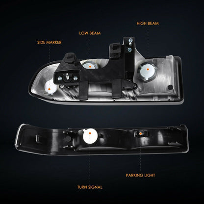 Chevrolet S10 Blazer headlights 1998 to 2004