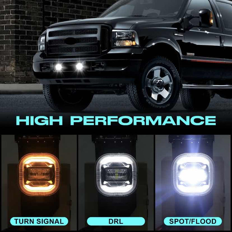 Faros De Niebla Led F-250 F-350 F-450 Super Duty 05-07