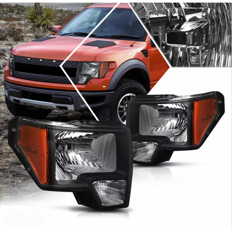 Pair of Headlights for Ford Lobo F-150 2009 2010 2011