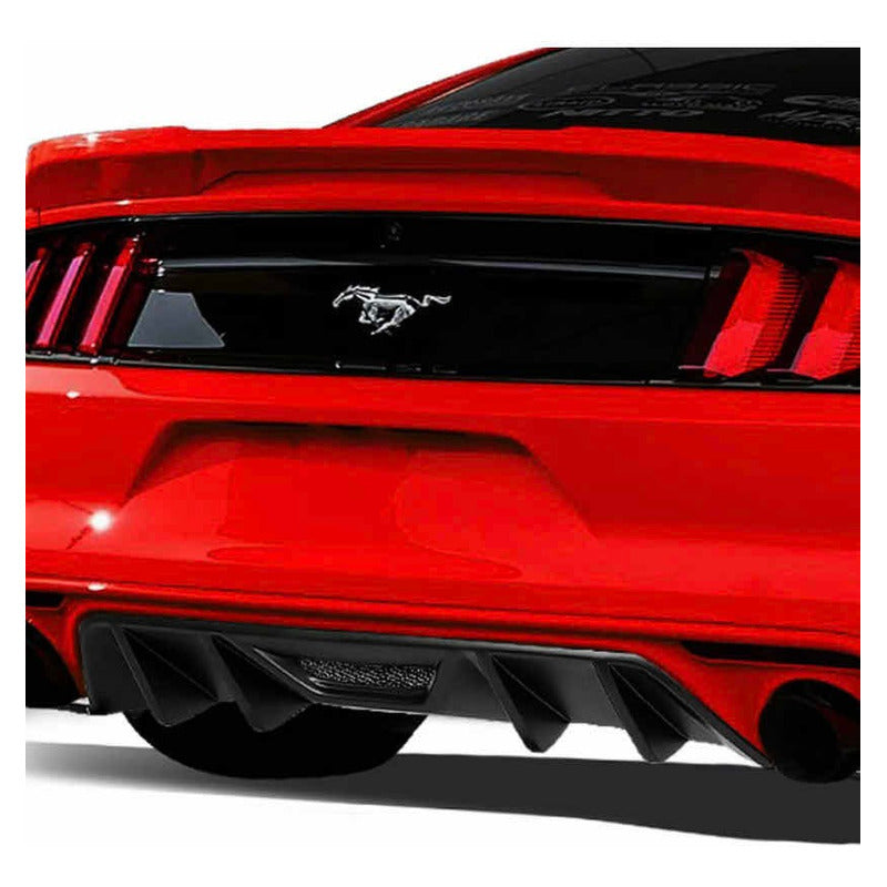 Difusor Trasero Ford Mustang Para 2015 2016 2017 Negro