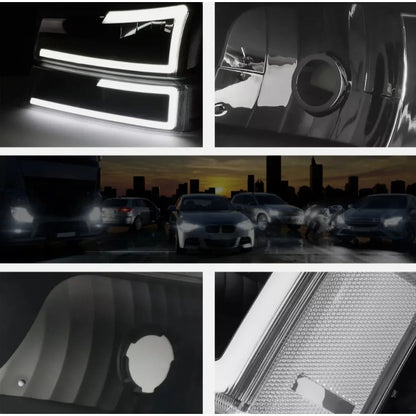 Faros Led Drl Chevy Silverado Avalanche 2003 2004 A 2007