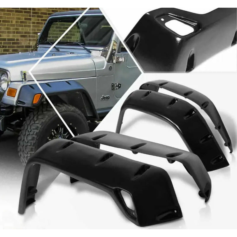 Cantoneras Para Jeep Wrangler Tj 1997 1998 1999 2000 A 2006 Negro