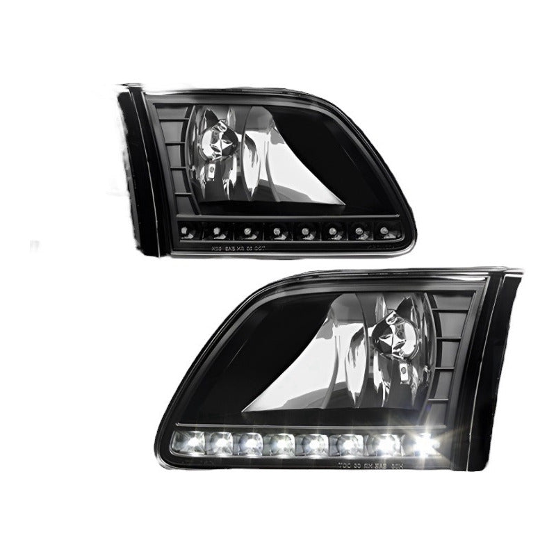 Faros Led F-150 Expedition Sin Cuartos 1997 A 2003 Ambos Lados