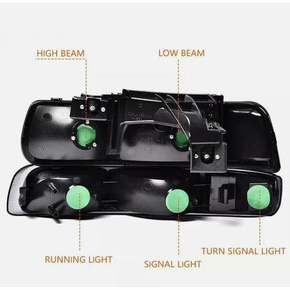 Faros Para Chevy Silverado 1999 2000 2001 2002