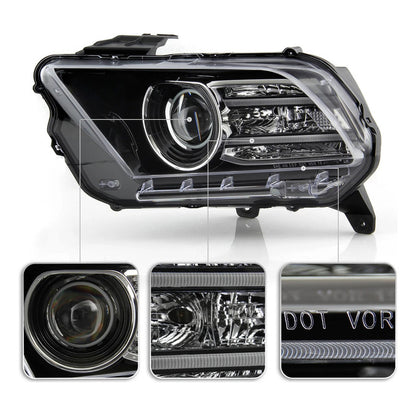 Faros Drl Led Ford Mustang 2010 2011 2012 2014 Par Ambos Lados