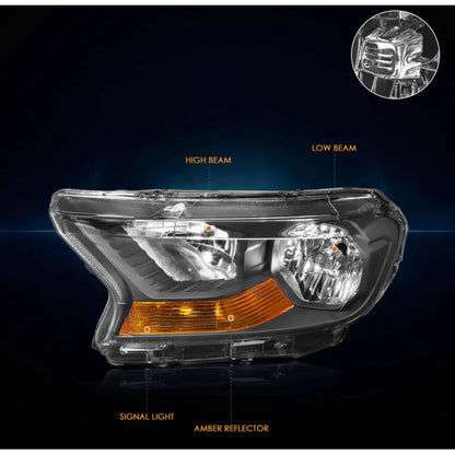 Ford Ranger Xl Xlt headlights 2019 to 2021
