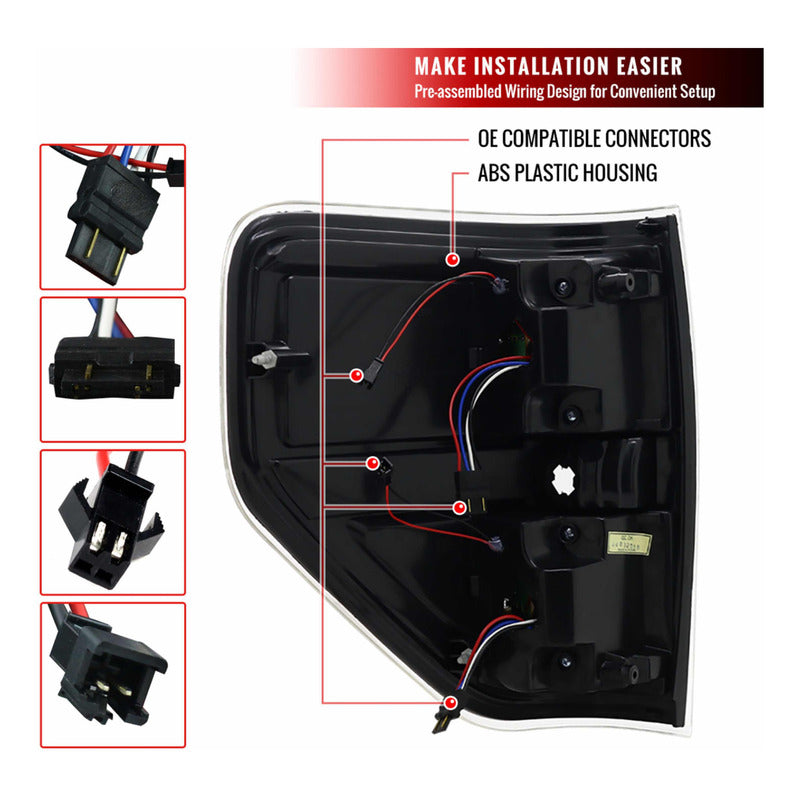Calaveras Led Ford F-150 Lobo 2009 a 2014