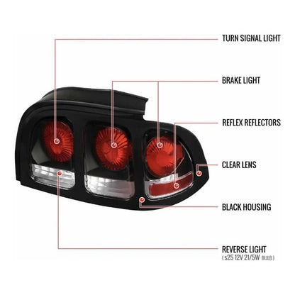 Kit De Faros Y Calaveras Ford Mustang 1994 a 1998