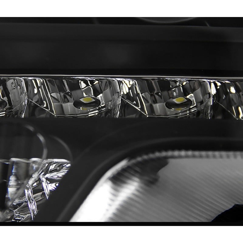 Faros Con Tira Led Ford Lobo F-150 2009 2010 2011 A 2014 Derecho
