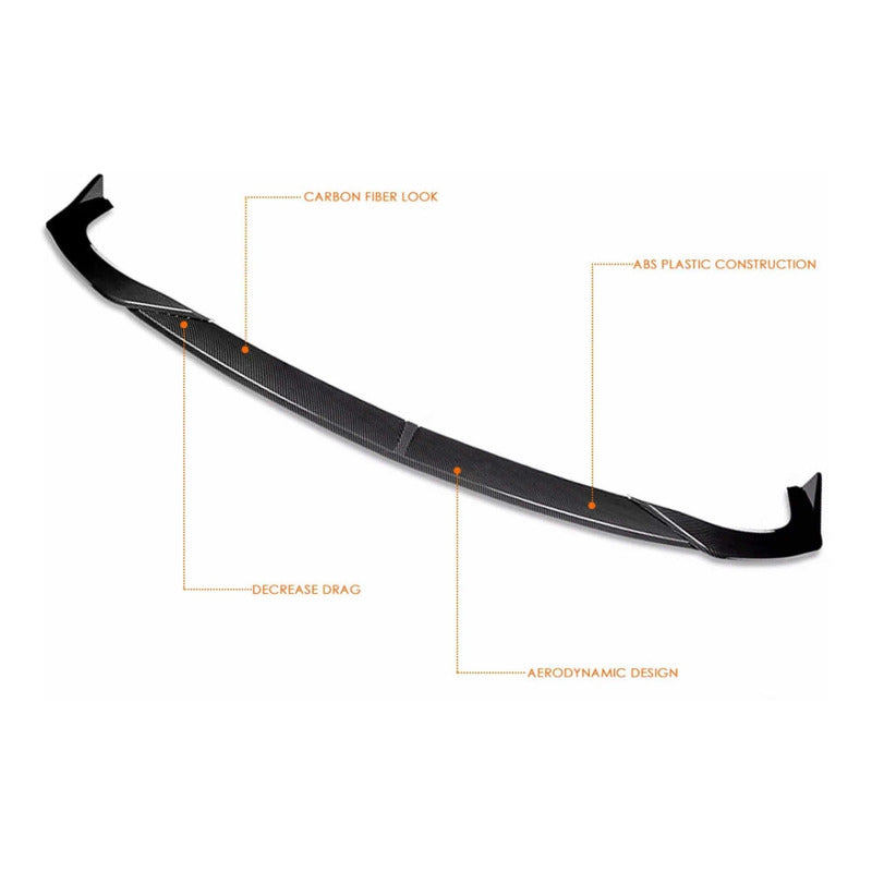 Lip Spoiler Accesorios Fibra Carbono Mazda 3 2019 2020 2021