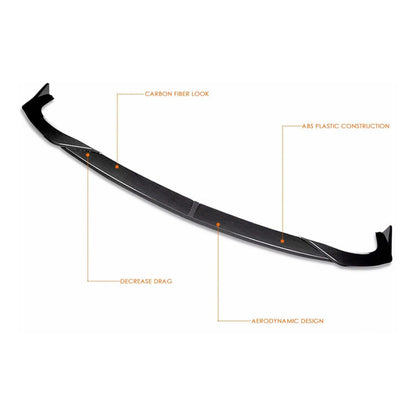Lip Spoiler Accesorios Fibra Carbono Mazda 3 2019 2020 2021