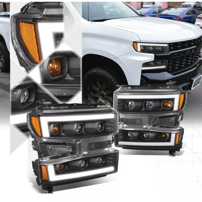 Faros Led Drl Chevy Silverado 1500 2019 2020 2021