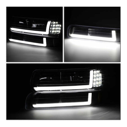 Led Drl Headlights Chevrolet Cheyenne Silverado 1999 to 2002